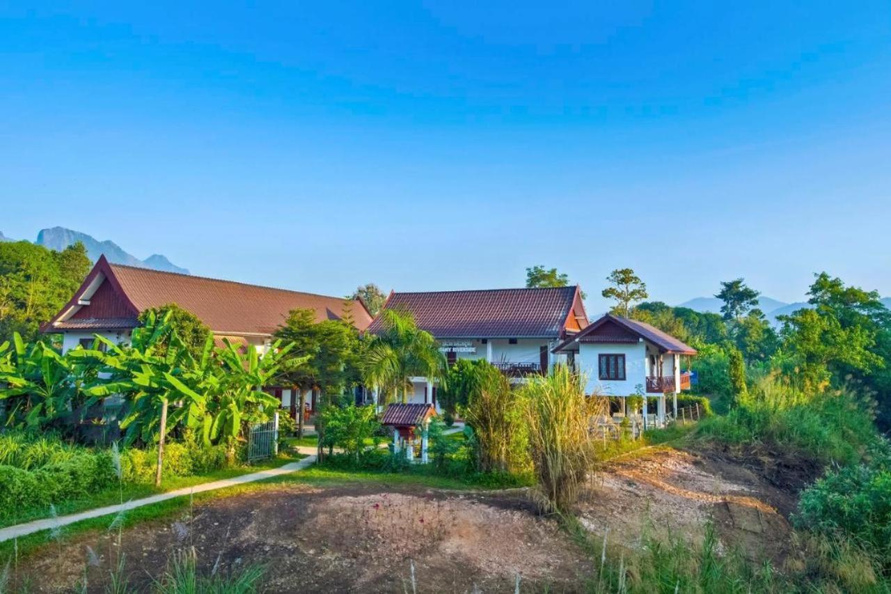 Riverside Garden Hostel Vang Vieng Exterior foto