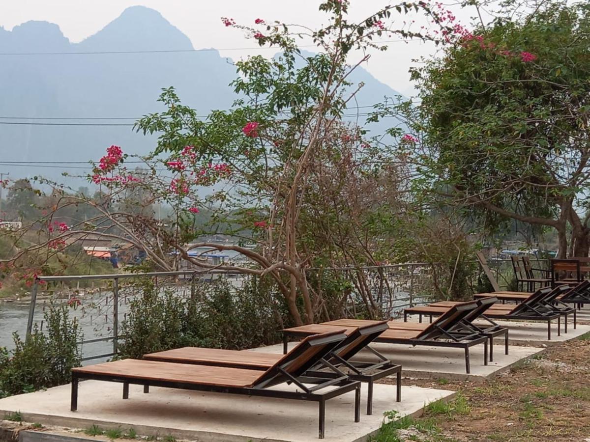 Riverside Garden Hostel Vang Vieng Exterior foto